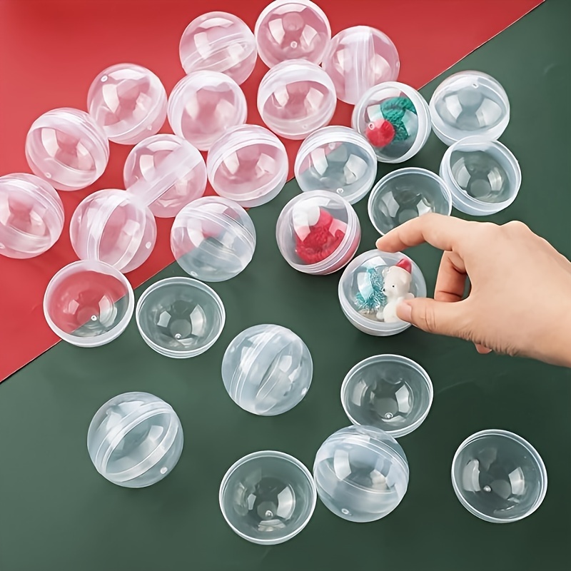 Prize Capsule Toy Machine - Cápsulas redondas de plástico transparente, cápsulas