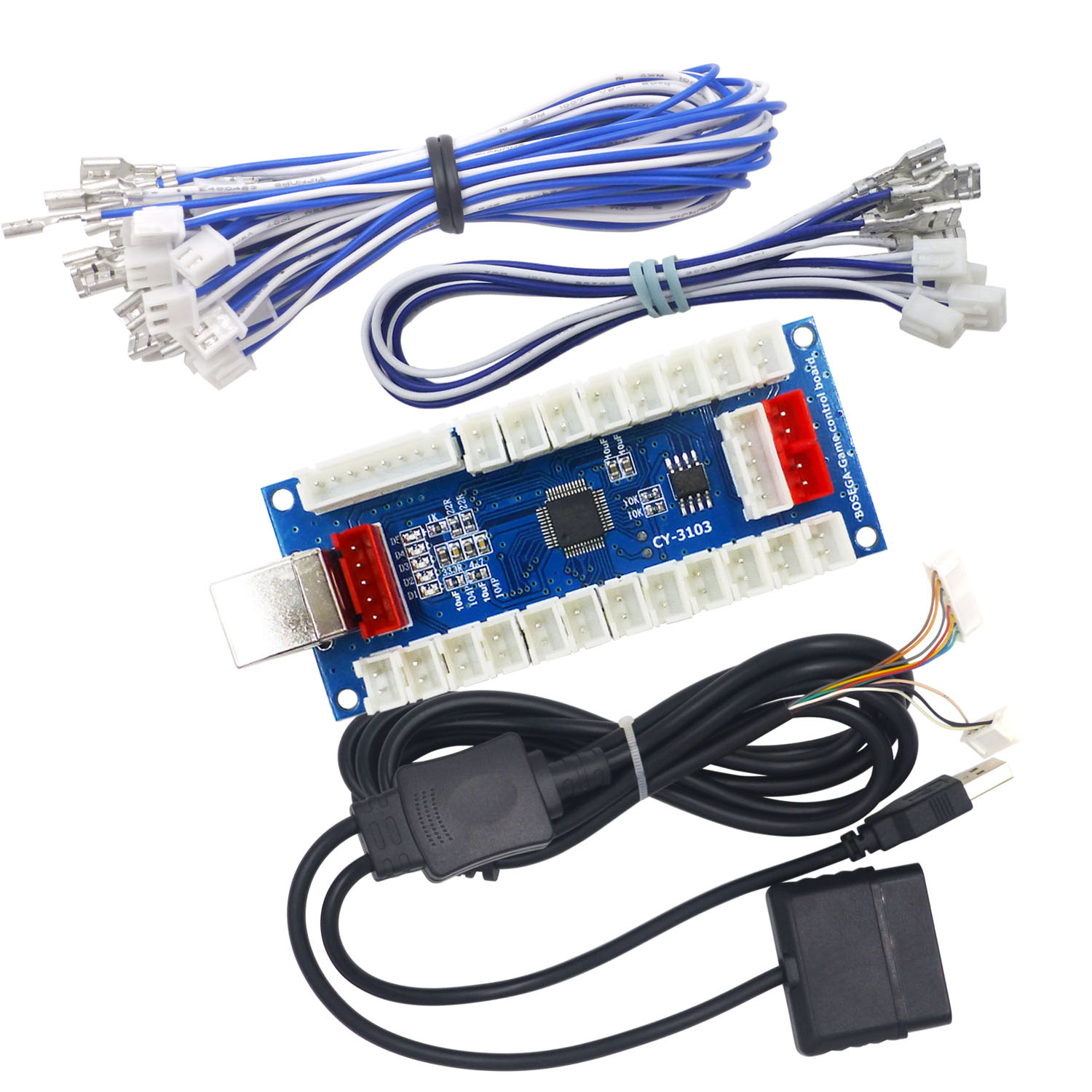 Arcade Button Pcb - Controlador de Arcade SJ@JX com Encoder