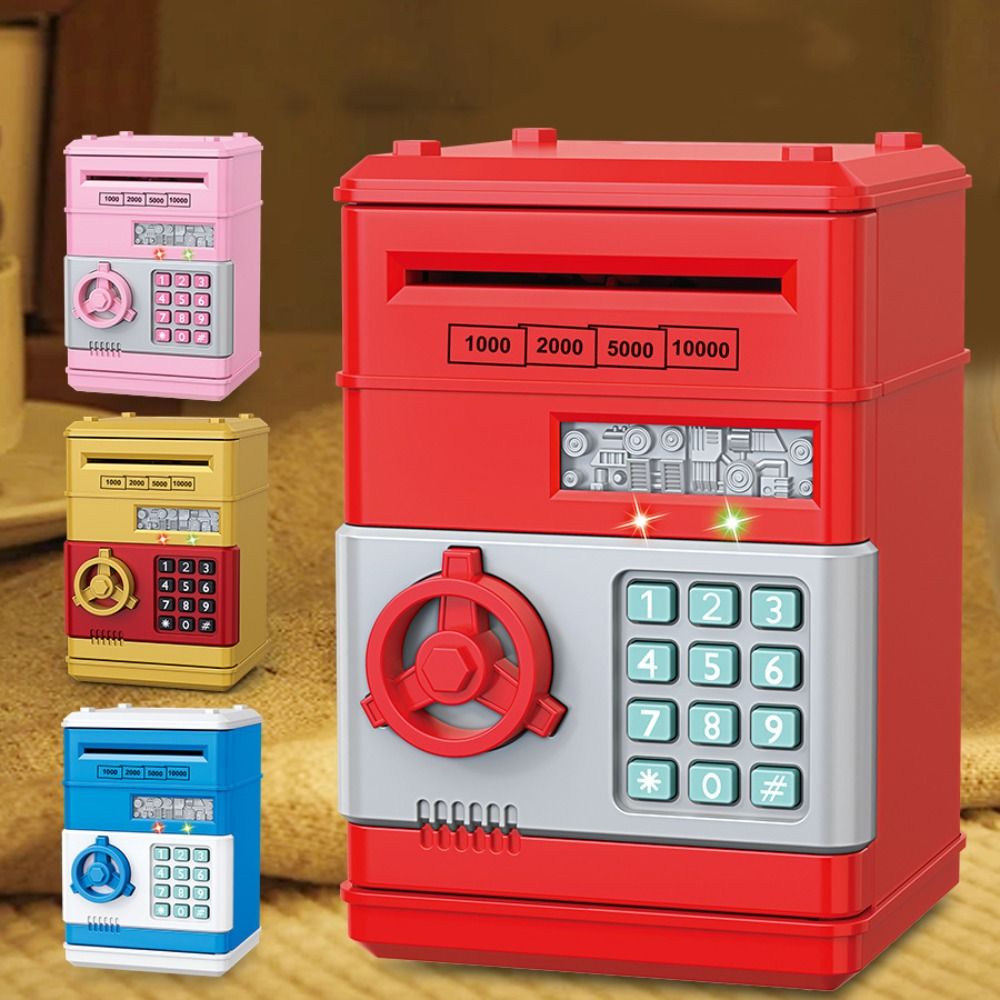 Coin Operated Kiddie Ride - Cofrinho eletrônico automático mini moedas seguras