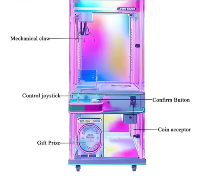 Japanese Arcade Vending Machine - Máquina de guindaste de brinquedo alimentada