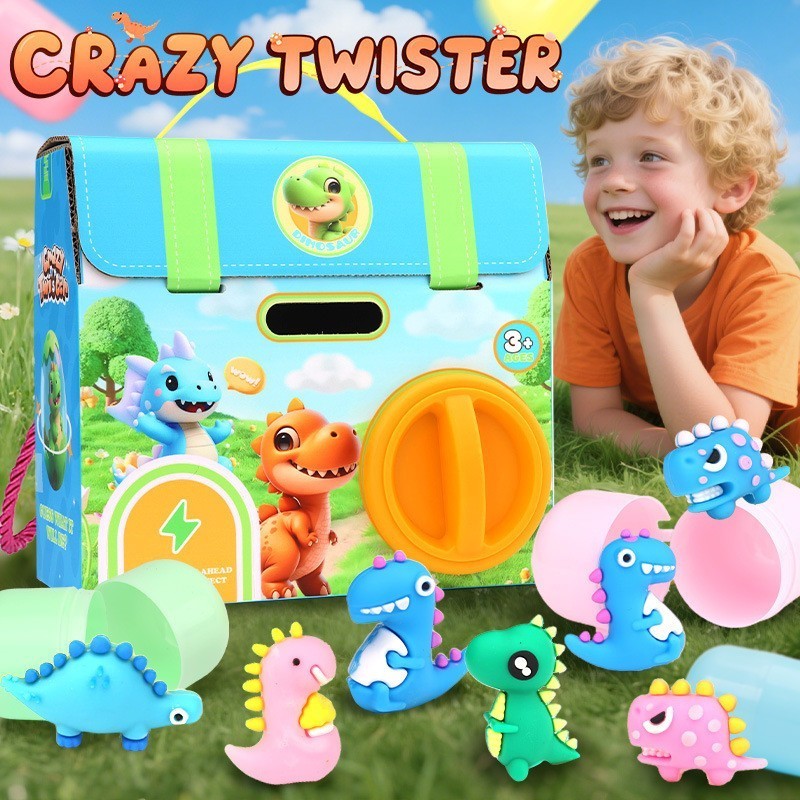Prize Capsule Toy Machine - Brinquedos em Cápsulas Surpresa, Dinossauro, Mochila