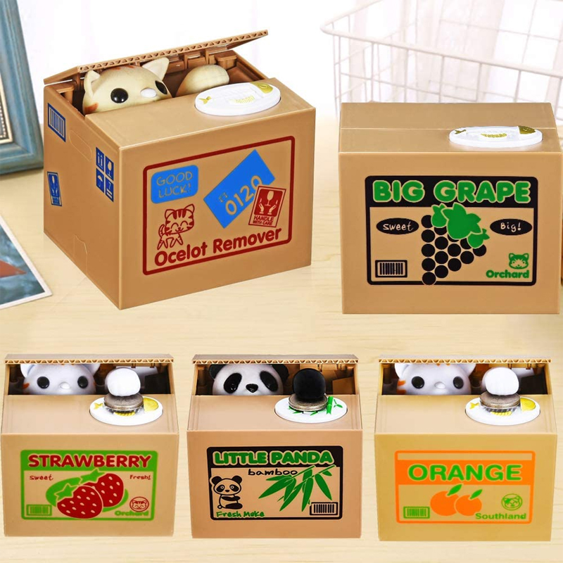 Coin Operated Kiddie Ride - Cofrinho automático com moedas roubadas para