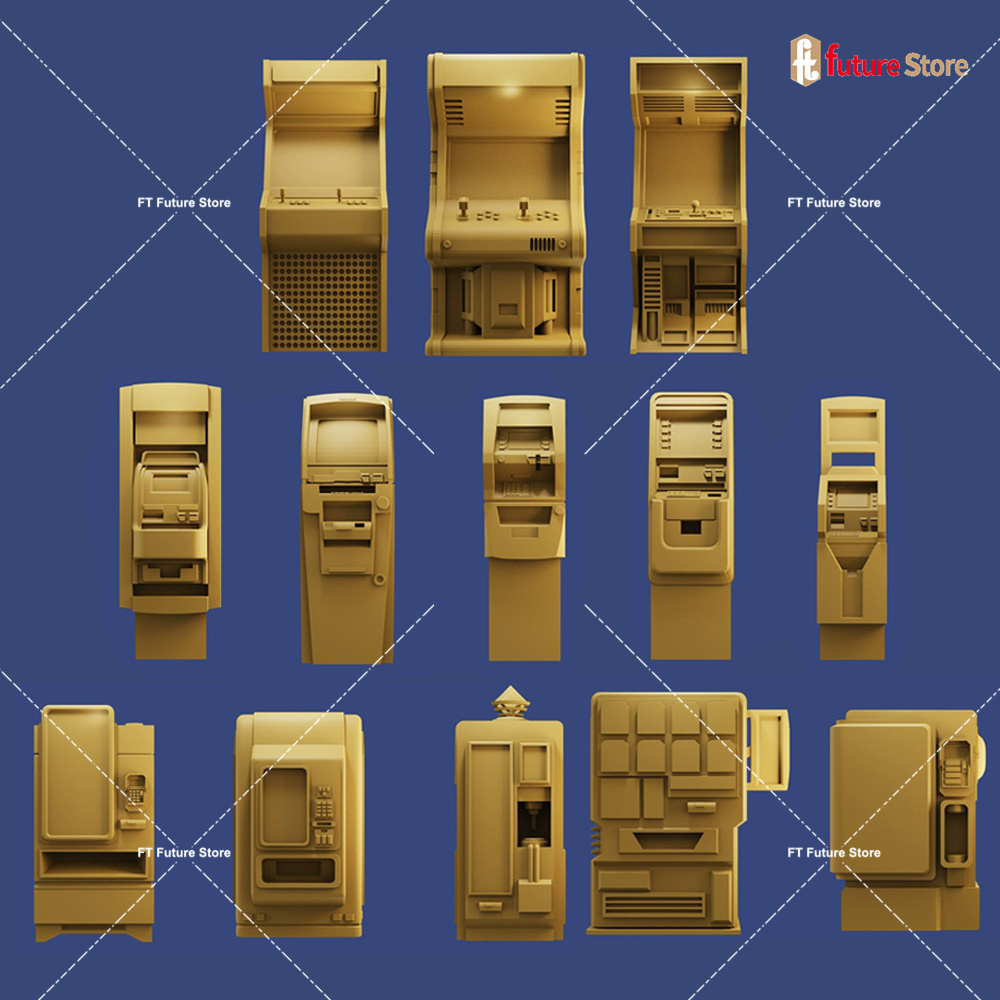 Arcade Toy Vending Machine - Impressão 3D 1/64 Máquina de Venda