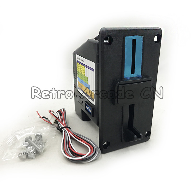 Arcade Game Cabinet - Eletrônico Multi Coin Acceptor Roll Down