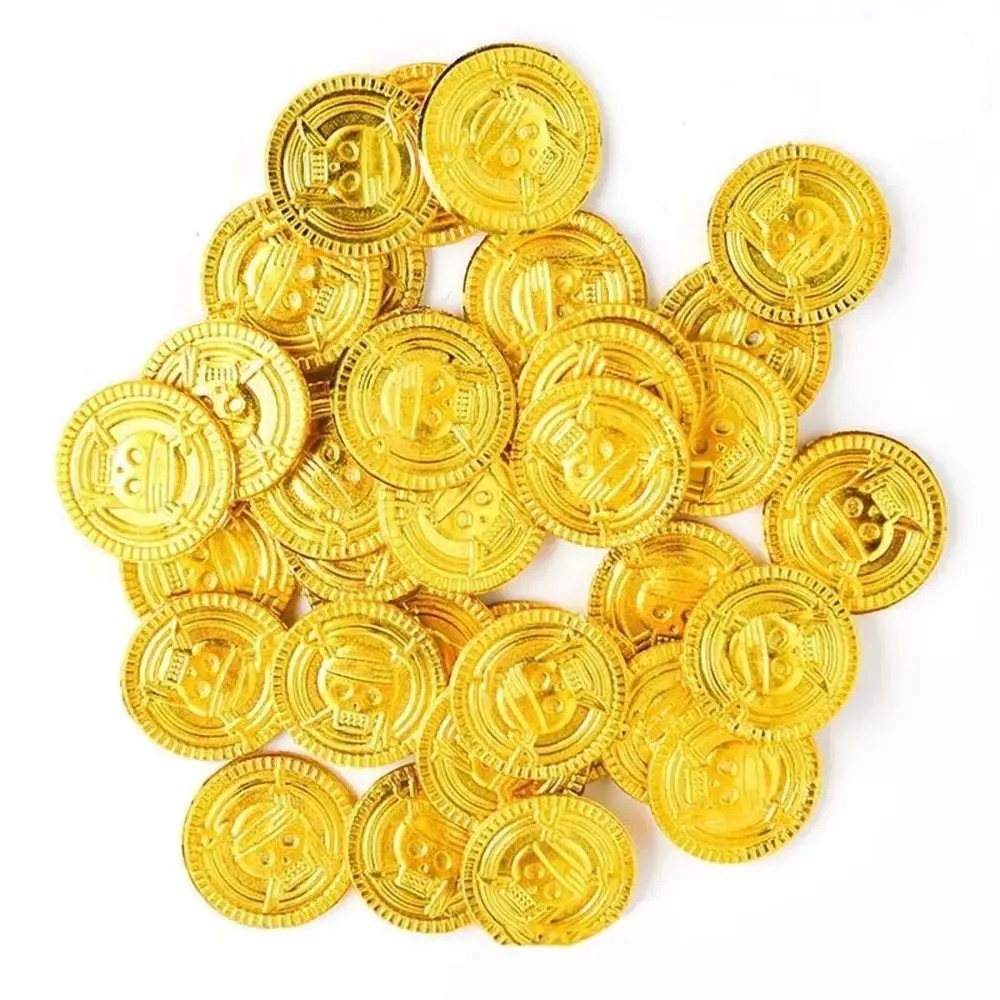 Moedas de ouro pirata de plást - Arcade Game Coin avaliação e preço