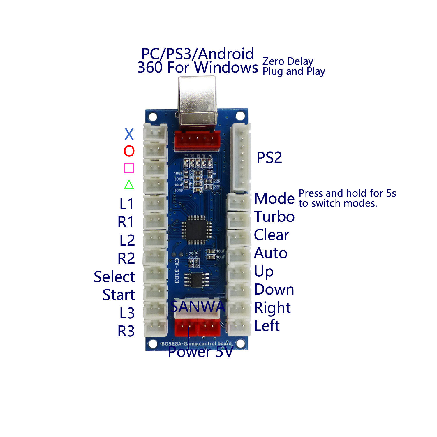 Controlador de Arcade SJ@JX co - Arcade Button Pcb avaliação e preço