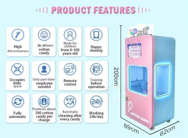 Máquina de Venda Automática de - Candy Floss Machine avaliação e preço