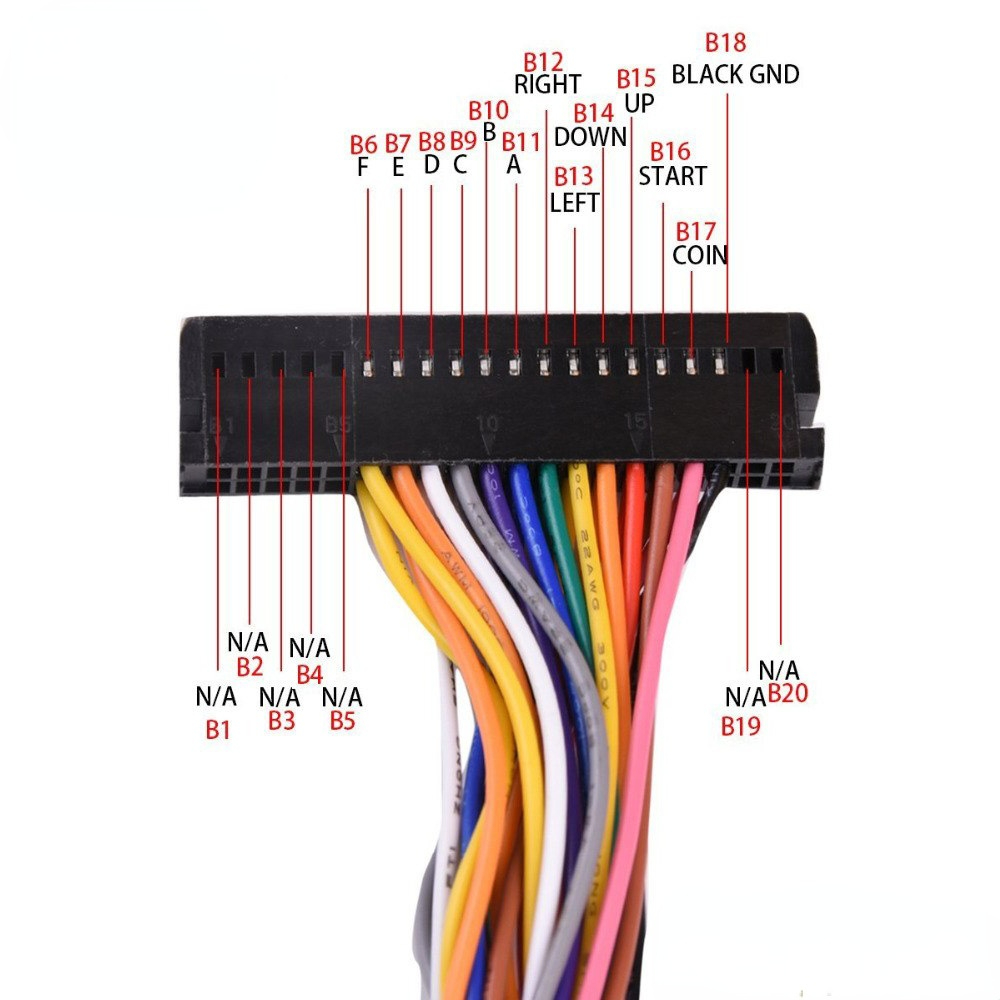 Cabo de Conexão de 40 Pinos pa - Arcade Button Pcb avaliação e preço
