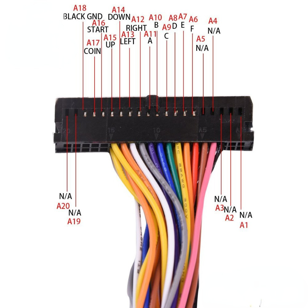 Cabo de Conexão de 40 Pinos pa - Arcade Button Pcb avaliação e preço