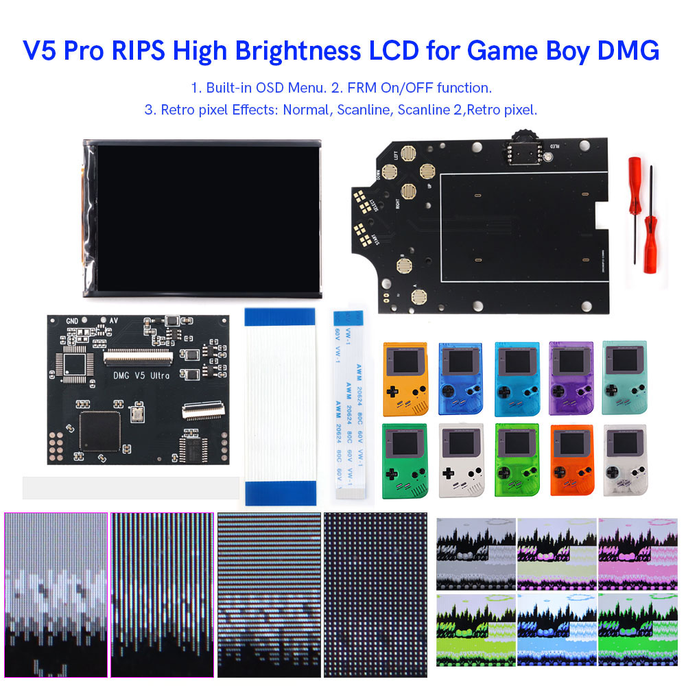 HISPEEDIDO Para GB Dmg V5 Pro, - Lcd Screen Arcade avaliação e preço