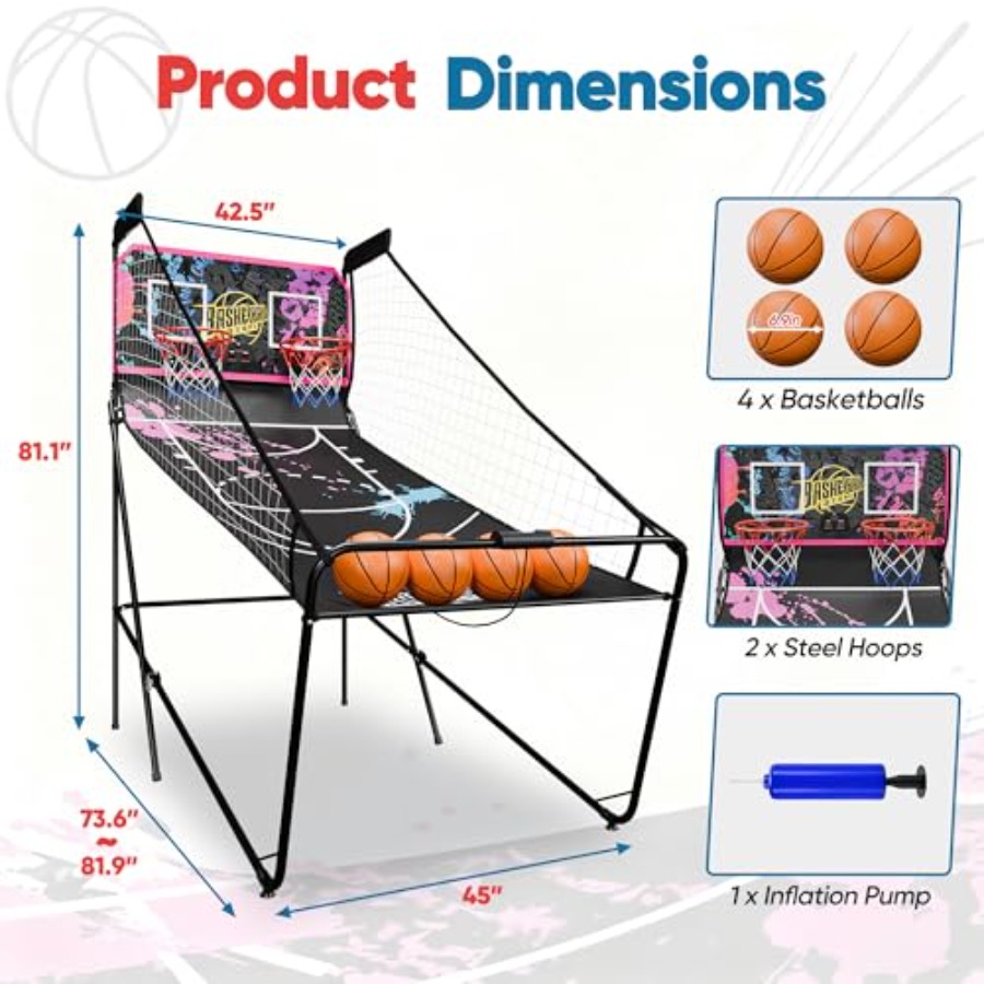Jogo eletrônico de basquete do - Arcade Games & Vending Llc avaliação e preço
