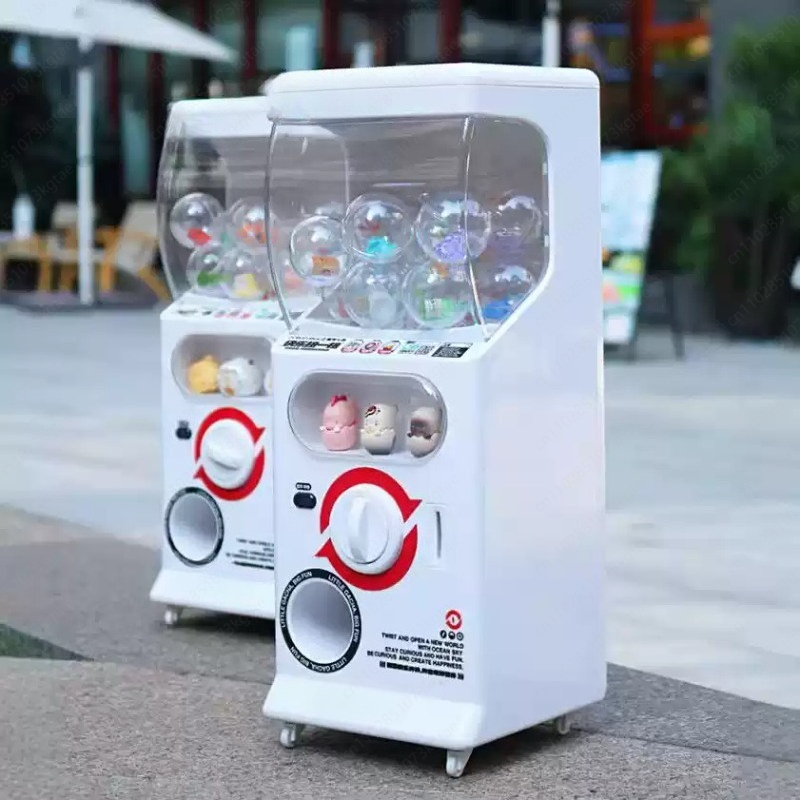 Nova máquina gashapon operada  - Prize Capsule Toy Machine avaliação e preço