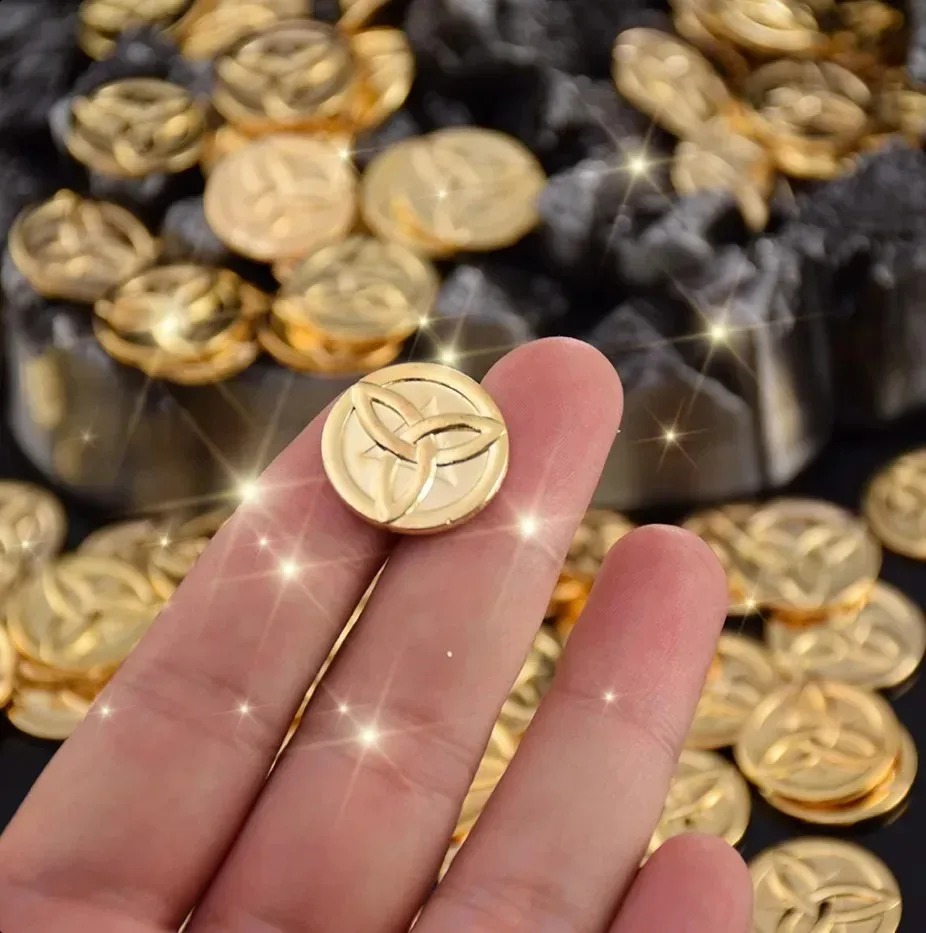 10 Peças Moedas de Ouro Mora d - Arcade Game Coin avaliação e preço