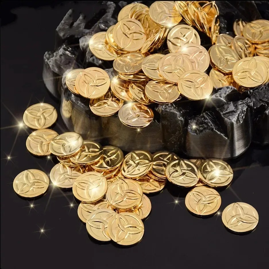 10 Peças Moedas de Ouro Mora d - Arcade Game Coin avaliação e preço