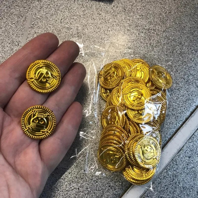 50 pçs pirata moedas de ouro p - Arcade Game Coin avaliação e preço