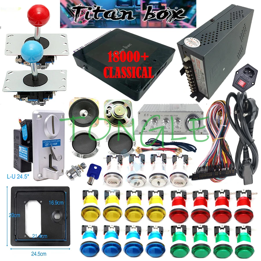 2 jogadores caixa titan 18000  - Arcade Game Cabinet avaliação e preço